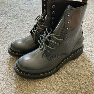 Dr. Martens 1460 Vegan Pascal  Size 9 GunMetal